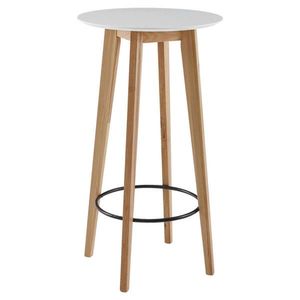 MID.YOU BAROVÝ STŮL, dub, bílá, 60/110/60 cm obraz