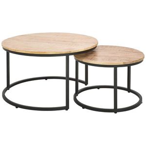 Carryhome SADA KONFERENČNÍCH STOLKŮ, přírodní barvy, dřevo, 60/80/60/80/42/45 cm obraz