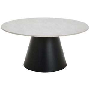 MID.YOU KONFERENČNÍ STOLEK, černá, světle šedá, kov, keramika, 80/80/39 cm obraz