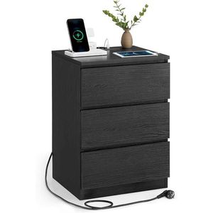 MID.YOU NOČNÍ STOLEK K POSTELI, černá, 40, 1/59, 1/35, 1 cm obraz