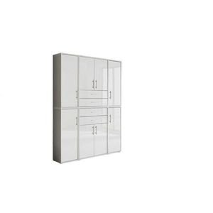 MID.YOU SKŘÍŇ NA ŠANONY, šedá, vysoce lesklá bílá, 172, 6/227, 2/33 cm obraz