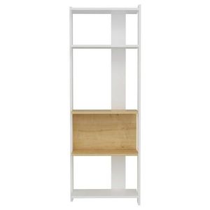 MID.YOU REGÁL, bílá, barvy dubu, 58, 6/165/26, 8 cm obraz