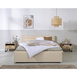 MID.YOU ČALOUNĚNÁ POSTEL, 160/200 cm, béžová obraz