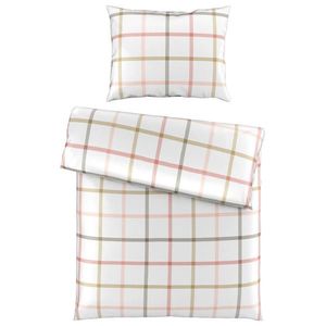 Esposa POVLEČENÍ, satén, bílá, hnědá, růžová, 140/200 cm obraz