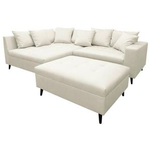 MID.YOU ROHOVÁ SEDAČKA, textil, světle šedá obraz