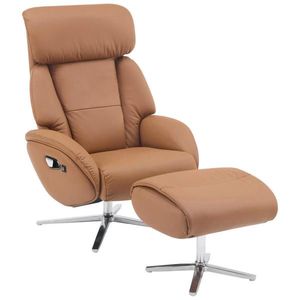 Livetastic MASÁŽNÍ KŘESLO, textil, kůže, hnědá obraz