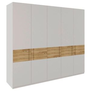 Dieter Knoll ŠATNÍ SKŘÍŇ S OTOČNÝMI DVEŘMI, dub, barvy dubu, světle šedá, 252/225/60 cm obraz