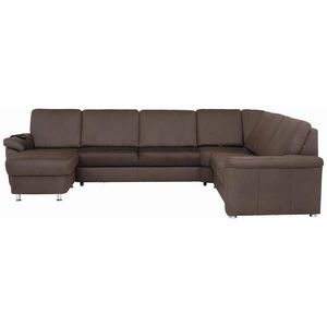 Beldomo System SEDACÍ SOUPRAVA, textil, tmavě hnědá obraz