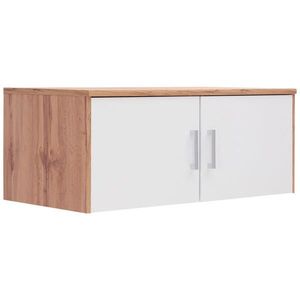 Xora NÁSTAVEC NA SKŘÍŇ, bílá, dub wotan, 106/43/54 cm obraz