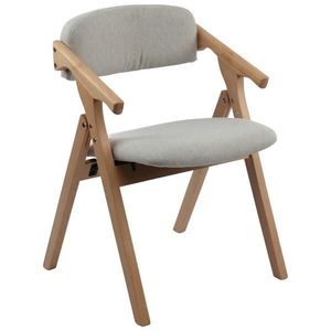 MID.YOU ŽIDLE S PODRUČKAMI, tkaná látka, krémová obraz