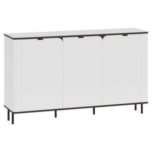 Carryhome ŠIROKÁ KOMODA, bílá, 136, 8/82/35, 2 cm obraz