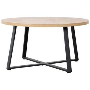 Boxxx KONFERENČNÍ STOLEK, černá, dub artisan, kov, kompozitní dřevo, 80/80/42 cm obraz