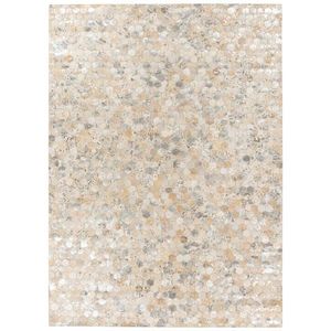 KOŽENÝ KOBEREC, 80/150 cm, barvy stříbra obraz