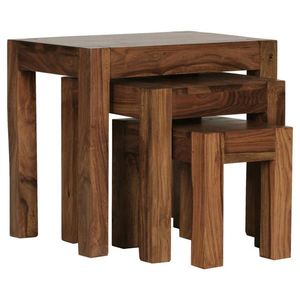 MID.YOU SADA ODKLÁDACÍCH STOLKŮ, sheesham, barvy sheesham obraz