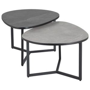 MID.YOU SADA KONFERENČNÍCH STOLKŮ, světle šedá, tmavě šedá, kov, kompozitní dřevo, 83/40/36, 5/59 cm obraz