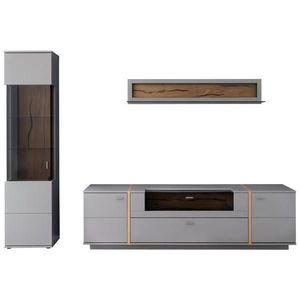 MID.YOU OBÝVACÍ STĚNA, šedá, barvy dubu obraz