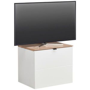 Hom`in KOMODA POD TELEVIZI, bílá, dub artisan, 60/62/44 cm obraz
