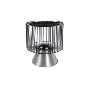 ODKLÁDACÍ STOLEK, černá, barvy stříbra obraz