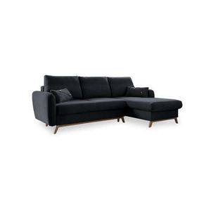 MID.YOU ROHOVÁ SEDAČKA, textil, tmavě šedá obraz