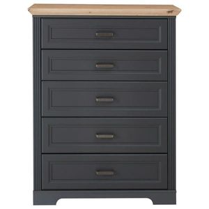 Landscape KOMODA, barvy grafitu, dub artisan, 93/121/41 cm obraz