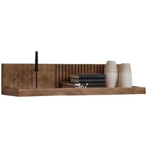 Carryhome NÁSTĚNNÁ POLICE, mangové dřevo, přírodní barvy, světle hnědá, 100/20/25 cm obraz