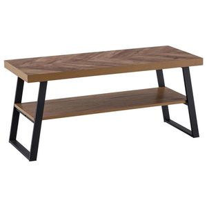 MID.YOU LAVICE S BOTNÍKEM, barvy dubu, 100/41/40 cm obraz