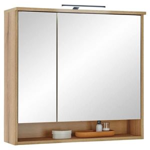 MID.YOU ZRCADLOVÁ SKŘÍŇKA, barvy dubu, barvy dubu, 80/75/23 cm obraz