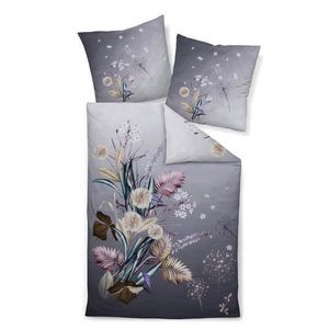 Janine POVLEČENÍ, makosatén, fialová, 140/200 cm obraz