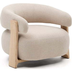 Béžové žinylkové křeslo Granite – Kave Home obraz