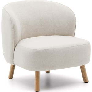 Krémové žinylkové křeslo Ulit – Kave Home obraz