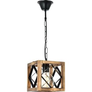 Závěsné svítidlo z jedlového dřeva Zikzak Rustik obraz