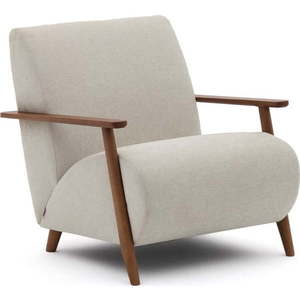 Béžové/krémové žinylkové křeslo Meghan – Kave Home obraz