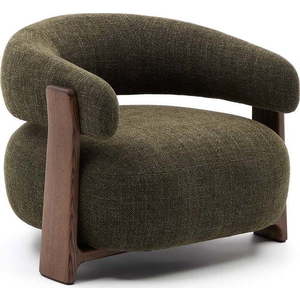 Zelené žinylkové křeslo Granite – Kave Home obraz