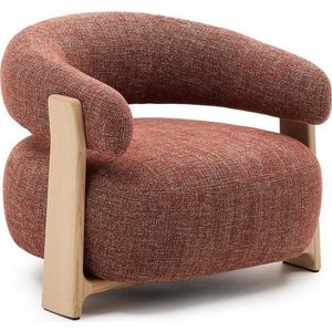 Žinylkové křeslo v terakotové barvě Granite – Kave Home obraz