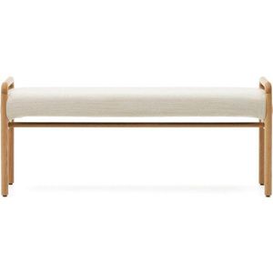 Lavice v krémové a přírodní barvě Macaret – Kave Home obraz