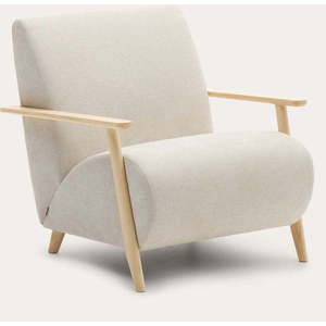 Béžové/krémové žinylkové křeslo Meghan – Kave Home obraz