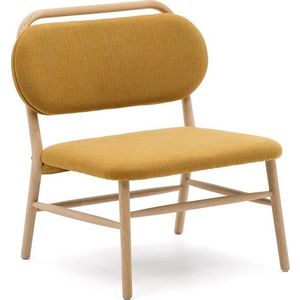 Žinylkové křeslo v hořčicové barvě Helda – Kave Home obraz