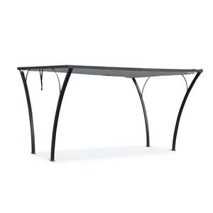 Blumfeldt Palazzo, altán 4x3m, skládací střecha, polyester, hliník, šedá barva obraz