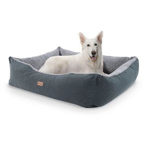 Brunolie Emma, pelíšek pro psa, koš pro psa, možnost praní, protiskluzový, prodyšný, oboustranná matrace, polštář, velikost L (100 × 30 × 90 cm) obraz