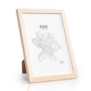 Casa Chic Edinburgh, rám na obrázky, obdélníkový, fotografie A4 28, 8 x 20 cm, pasparta, pravé dřevo obraz