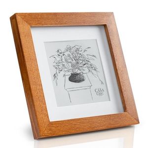 Casa Chic Bristol, rám na obrázky, sklo, 15 x 15 cm s paspartou, pravé dřevo obraz