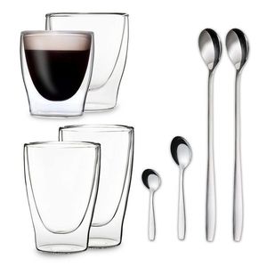 Feelino DUOS, dvoustěnná sklednice, 80, 200, 310, 400 ml včetně lžičky obraz