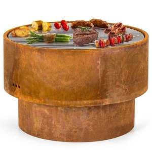 Blumfeldt Pompeji Rust, ohniště s grilem, Ø 60 cm, ocel obraz