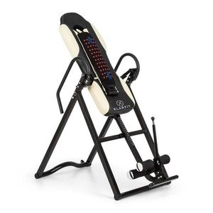 KLARFIT Ease Delux, inverzní lavice, gravitační posilovací lavice, do 136 kg, 1, 54–1, 98 m, béžová obraz