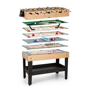 OneConcept neConcept Game-Star, herní stůl s 37 hrami, multiherní, odkládací složka, MDF obraz