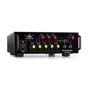 Auna Pro Amp EQ BT, HiFi karaoke zesilovač, 2 x 30 W RMS, BT, USB, SD, 2 x mikrofonní vstup obraz