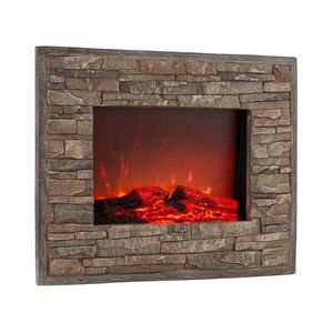 Klarstein Alpbach, elektrický krb, 1800 W, 2 úrovně výkonu, 65 cm, kamenný vzhled obraz