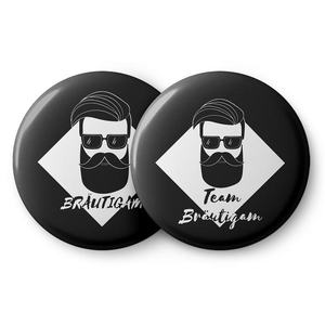 Spielehelden Odznaky Vintage stylu pro rozlučku se svobodou 12 odznaků 5, 6 cm extra velký dárek pro rozlučku se svobodou obraz