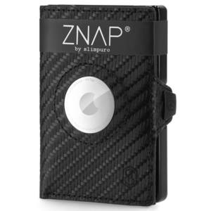 Slimpuro ZNAP Airtag Wallet, 8 karet, přihrádka na mince, 8, 9 x 1, 5 x 6, 3 cm (Š x V x H), ochrana RFID obraz