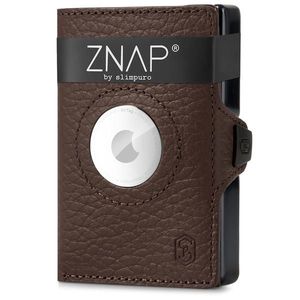 Slimpuro ZNAP Airtag Wallet, 8 karet, přihrádka na mince, 8, 9 x 1, 5 x 6, 3 cm (Š x V x H), ochrana RFID obraz
